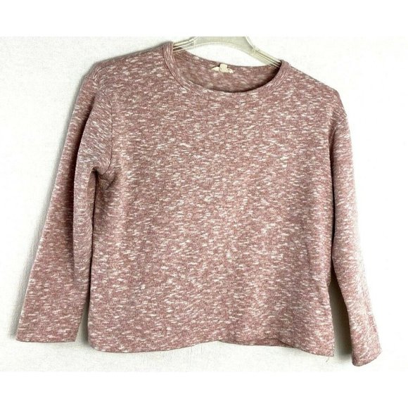 Anthropologie Jane And Delancey Cropped Womens Sweatshirt SZ;M pink - Picture 1 of 7